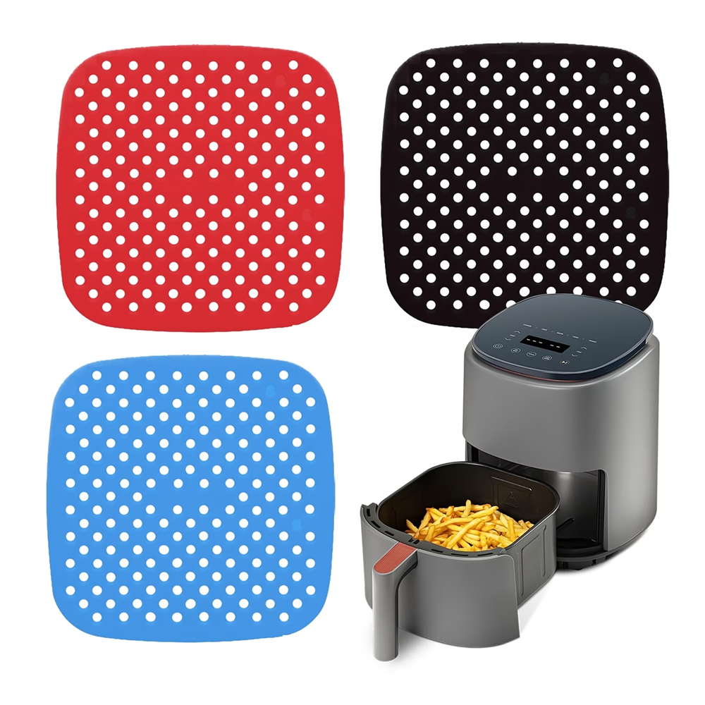 Commercial Kitchen Pans - Reusable Air Fryer Pad, Silicone Non-stick