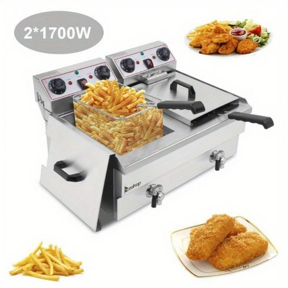 Commercial Kitchen Use - Electric Countertop High Capacity Stainless Steel