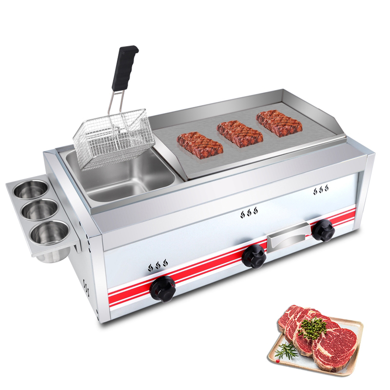 Commercial Kitchen Pans - Commercial Stainless Steel Gas Teppanyaki Fried