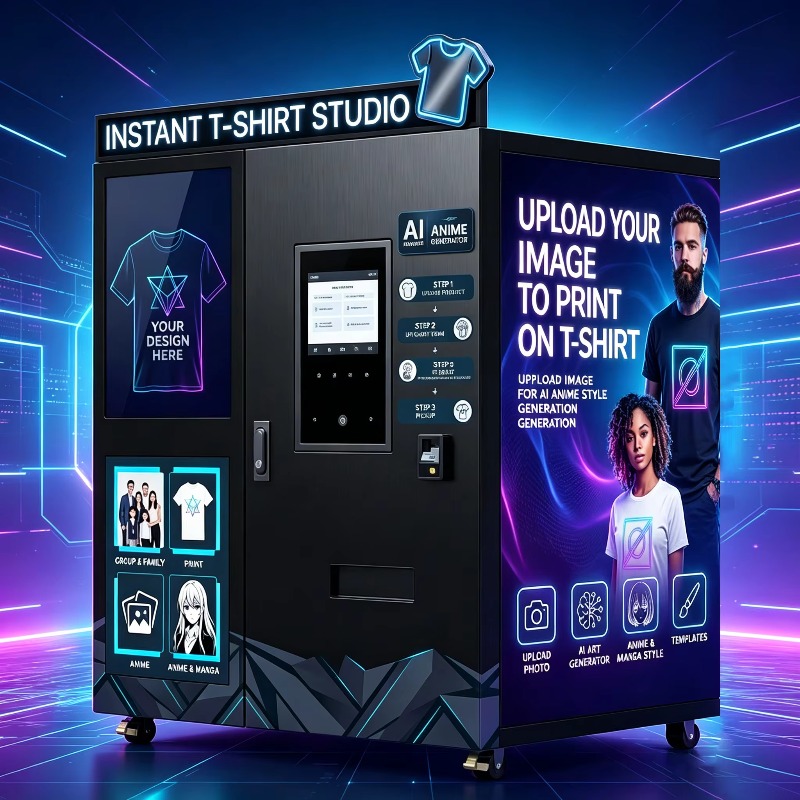 Commercial Popcorn Machine - AI Intelligent Generation Clothing Vending Machine