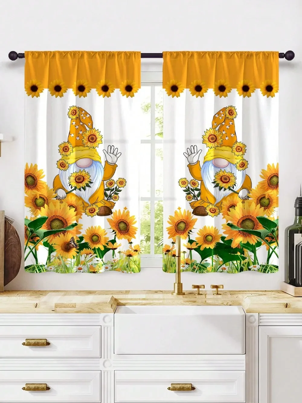2Pcs Checkered Sunflower Print – обзор и цена Commercial Kitchen Canopy