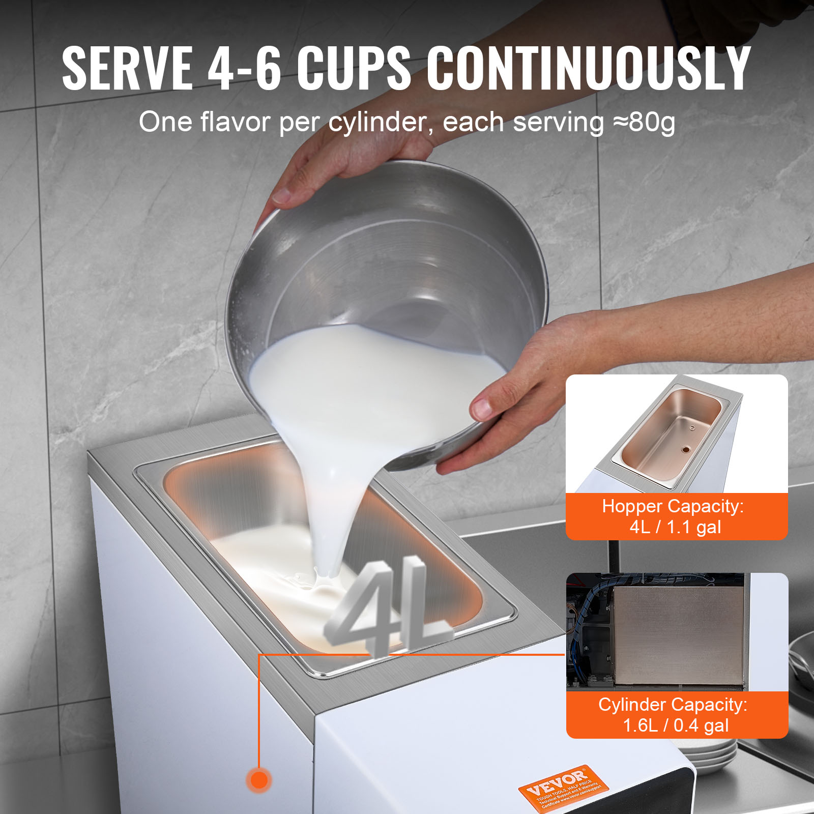 SucceBuy Commercial Ice Cream  – обзор и цена Commercial Ice Maker