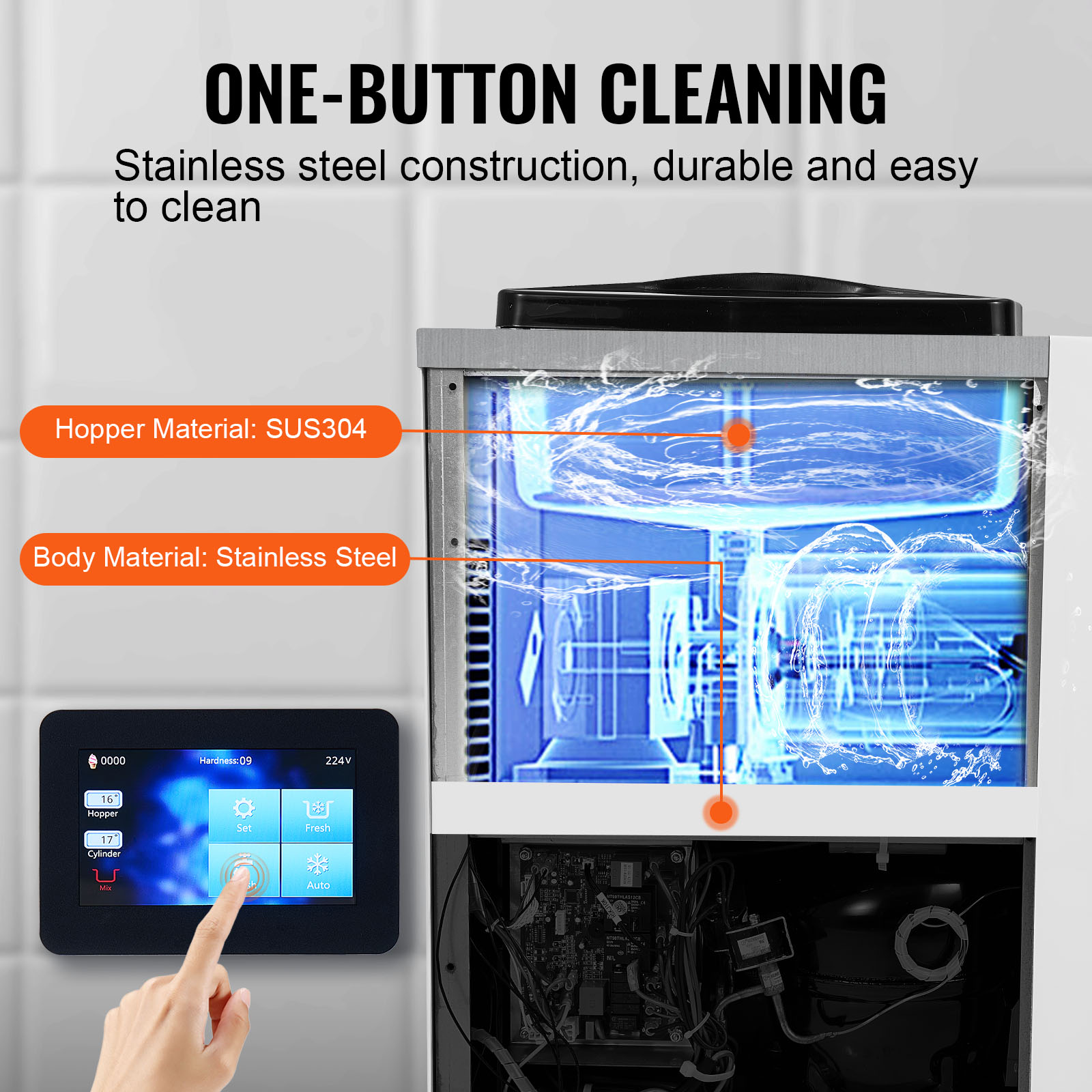 SucceBuy Commercial Ice Cream  – обзор и цена Commercial Ice Maker