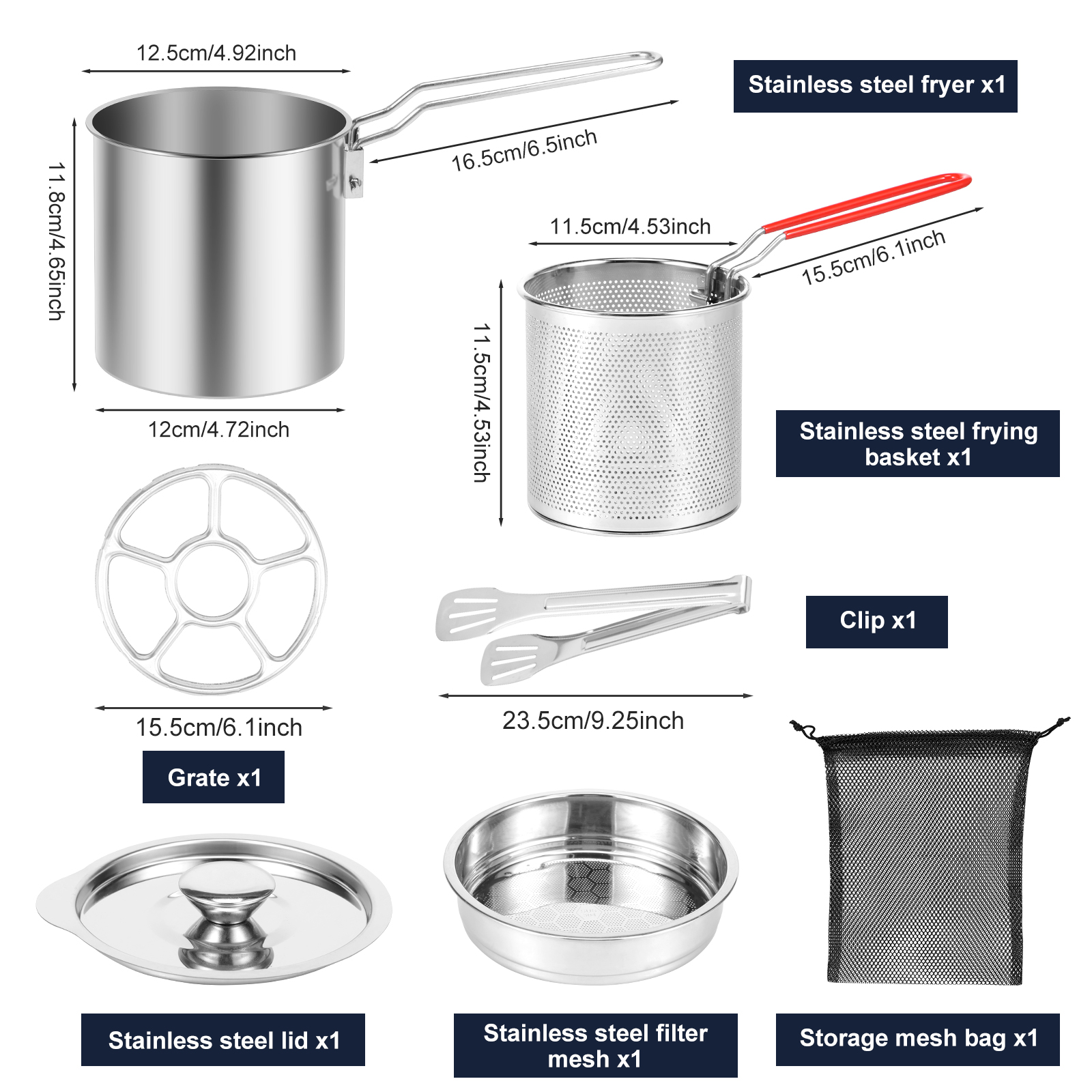 Deep Fryer Pots Stainless Stee – обзор и цена Commercial Kitchen Pans