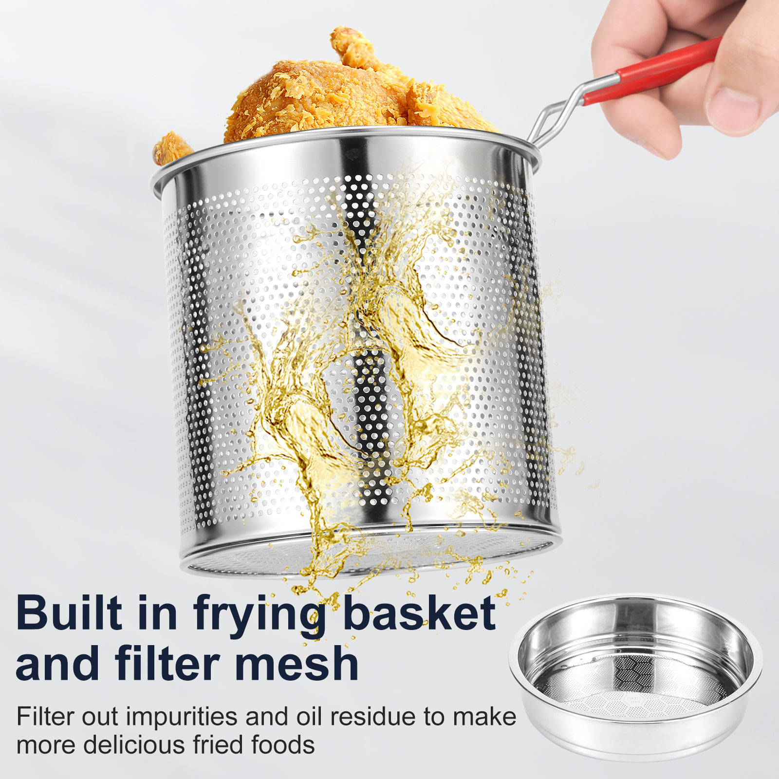 Deep Fryer Pots Stainless Stee – обзор и цена Commercial Kitchen Pans