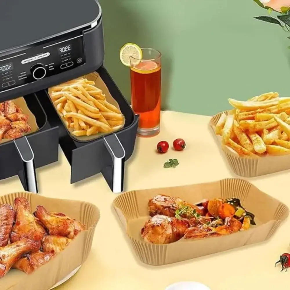 50/100pcs Disposable Air Fryer – обзор и цена Commercial Kitchen Pans
