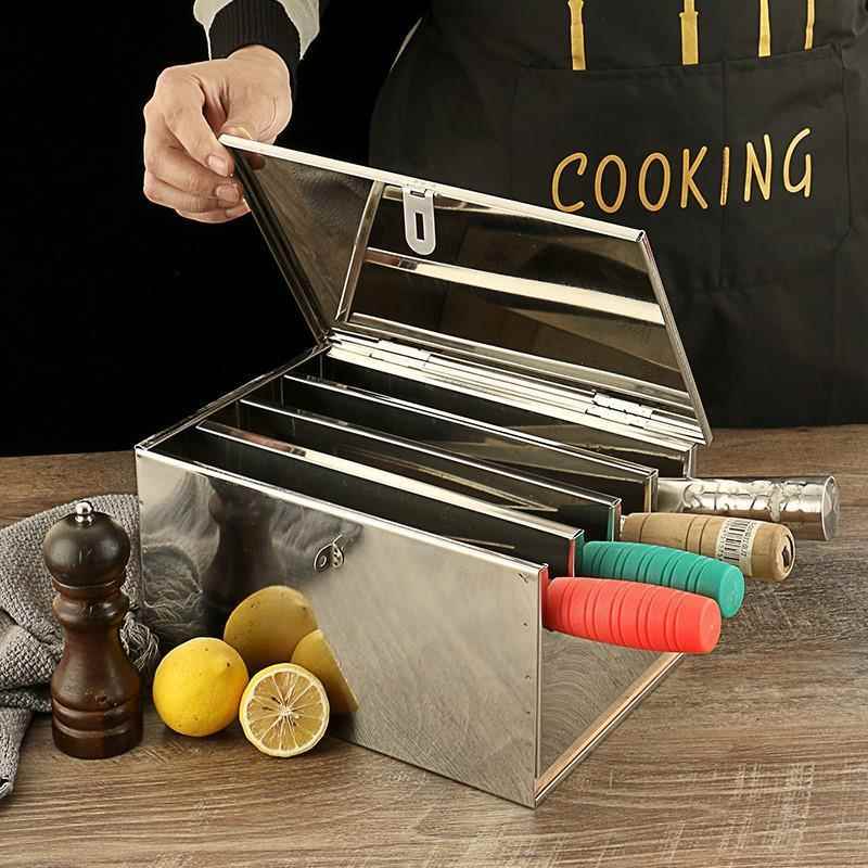 Stainless Steel Knife Holder w – обзор и цена Commercial Kitchen Knife Storage