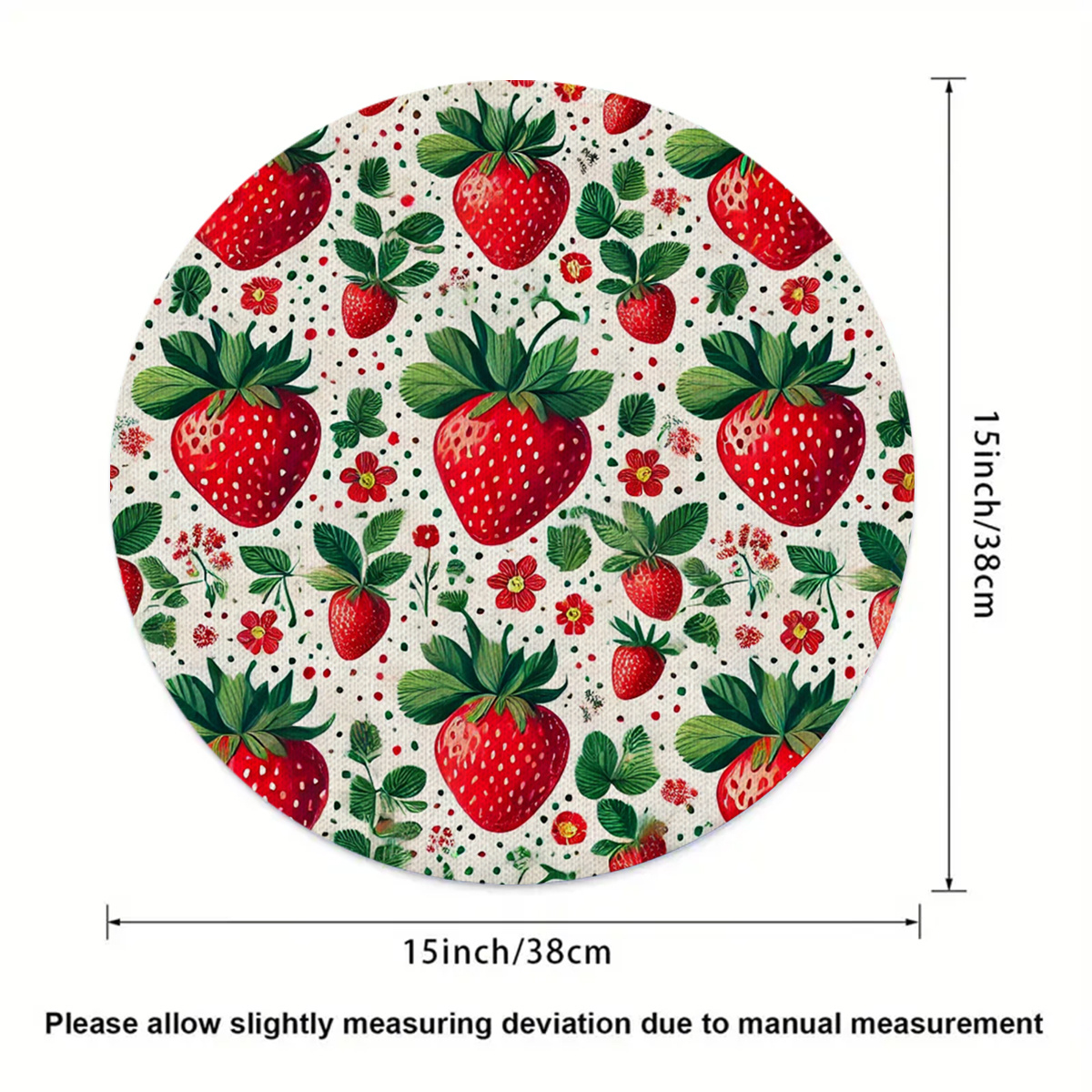 4PCS 2D flat print, strawberry – обзор и цена Commercial Kitchen Use