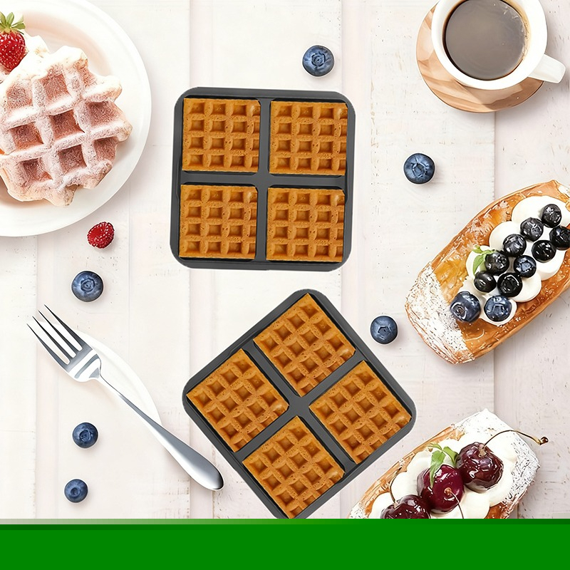 Square Waffle Mold, Non-Stick  – обзор и цена Commercial Kitchen Pans
