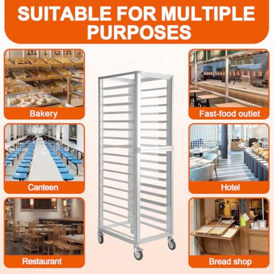 Commercial bakery rack for bun – обзор и цена Commercial Kitchen Pans