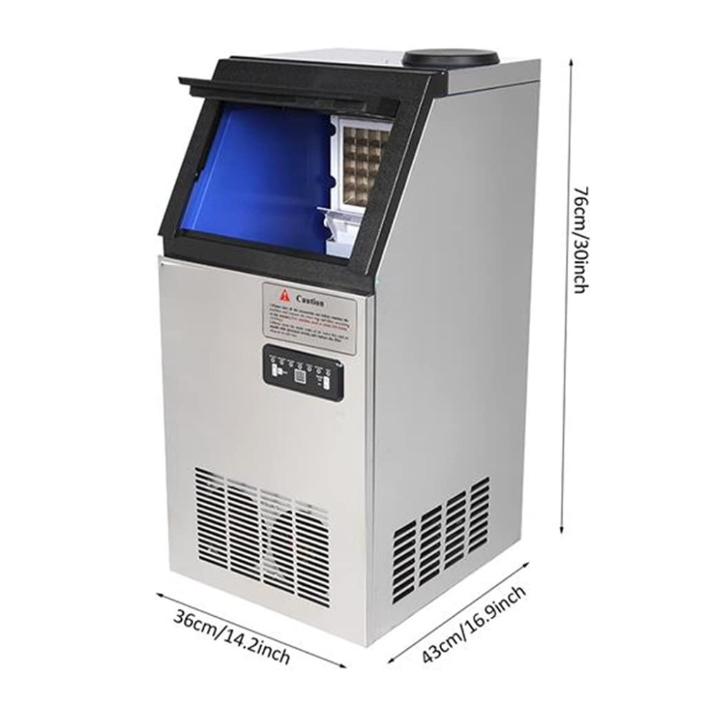 Commercial Ice Maker 110Lbs/24 – обзор и цена Commercial Ice Maker