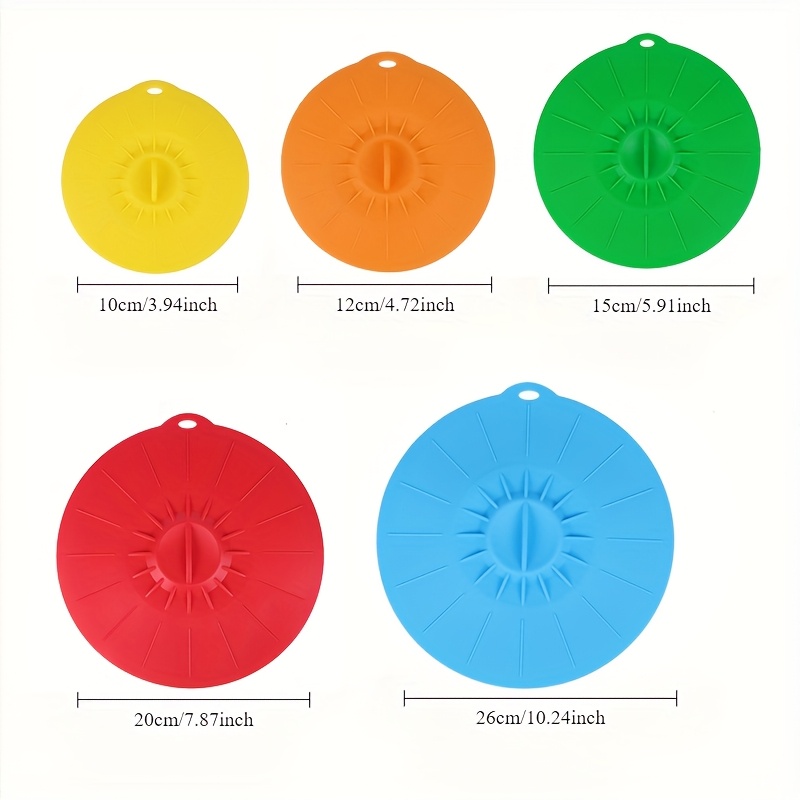 5-Piece Silicone Lids, Heat-Re – обзор и цена Commercial Kitchen Pans