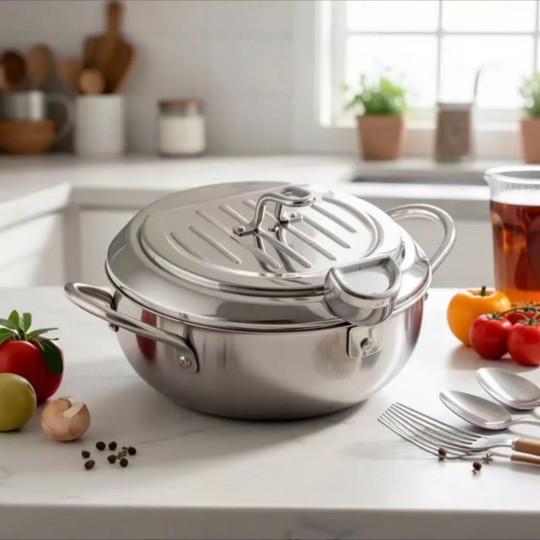 Stainless Steel Frying Pan wit – обзор и цена Commercial Kitchen Pans