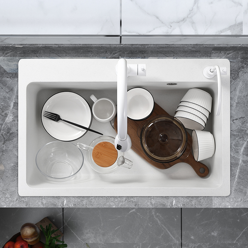 Quartz Stone White Sink Large  – обзор и цена Commercial Kitchen Dishwasher