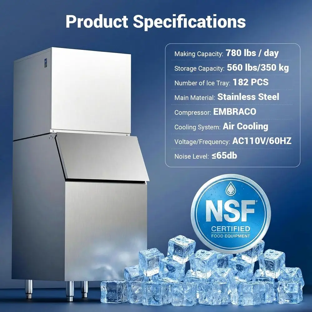NSF Commercial Ice Machine 780 – обзор и цена Commercial Ice Maker
