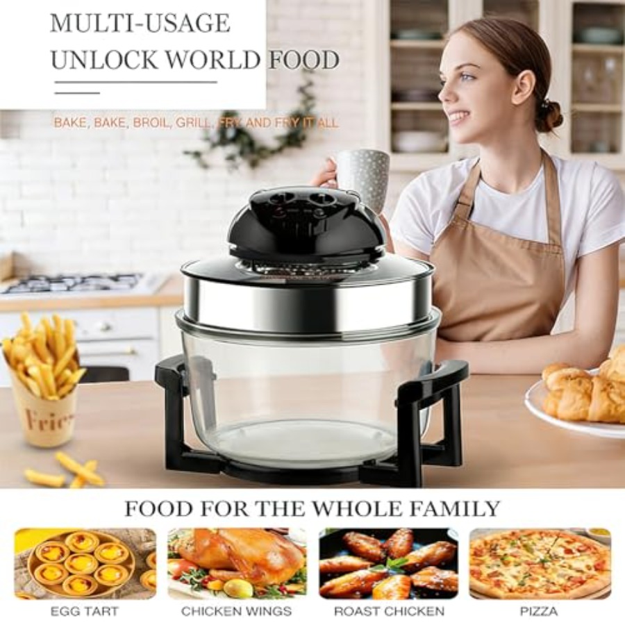20L 8-in-1 Glass Air Fryer wit – обзор и цена Commercial Kitchen Pans
